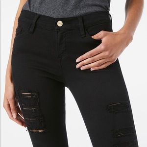 Frame Black Skinny Jeans
